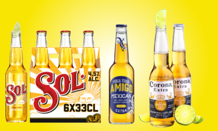 Drie Mexicaanse bieren